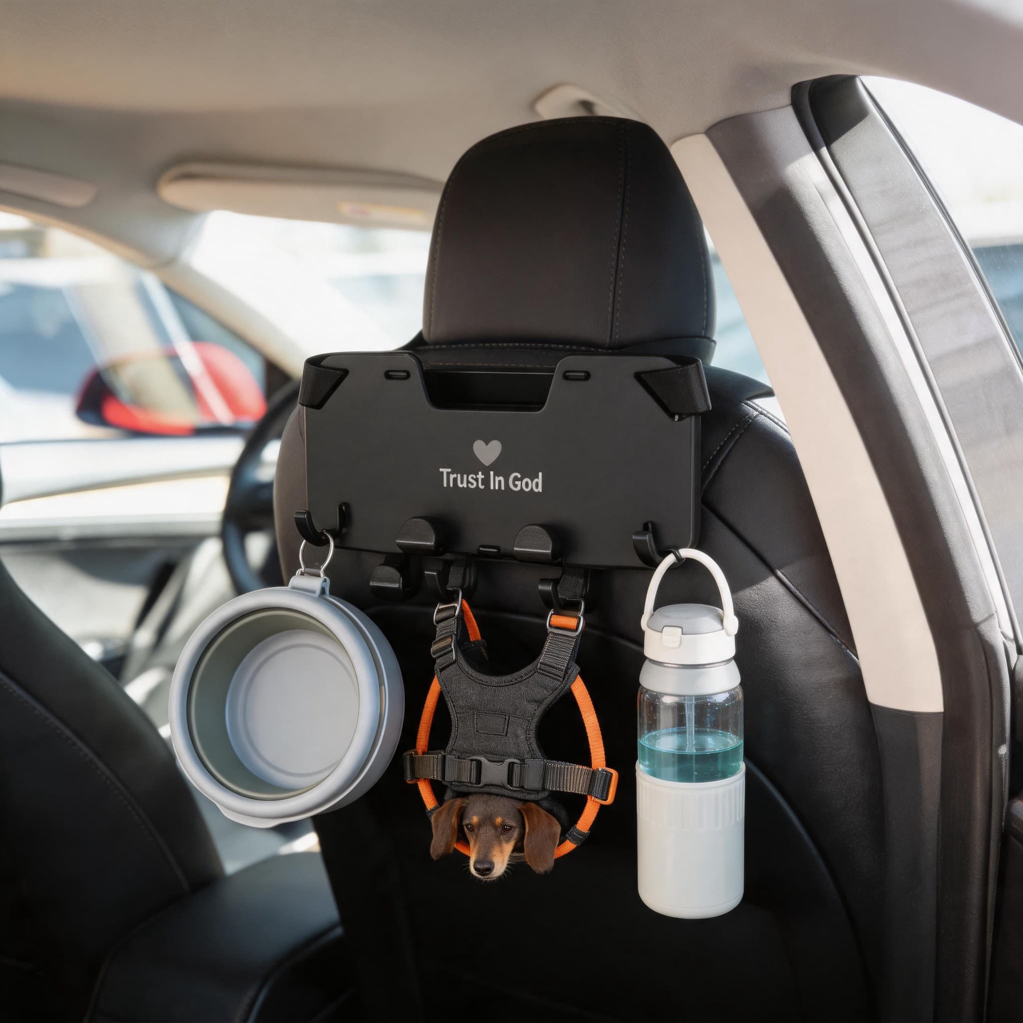 Safe & Clean Pet Travel: Practical Car Headrest Hooks for Pets